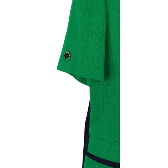 Kasper Skirt Suit 2 Piece Set Womens Size Petite 6P Green/Navy Blue - Picture 5 of 16